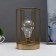 Nightlight "rectangle" LED from batteries 3haa gold 12.5x12x20 cm Risalux