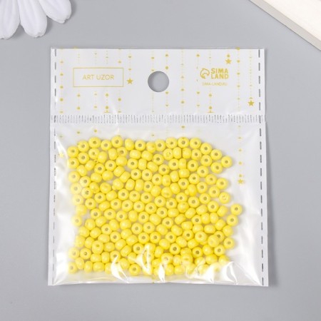 Glass beads 6/0 "lemon" 15 g-2