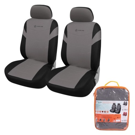 Covers for seats universal RS-4+, on the front seats, velor, black/gray