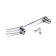 The handle "fork" Cappio RSC002, m/o 76 mm, color chromium