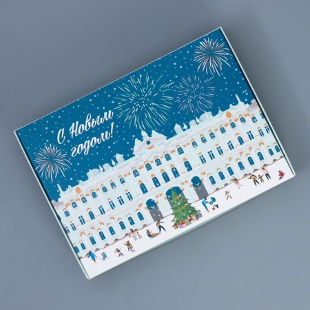 Folding box "City of New Year", 21 x 15 x 5 cm, new year-1