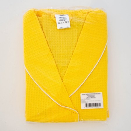 Female robe, shalka+kant, size 46, lemon, waffle-4