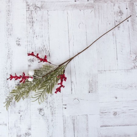 Decor "Winter Dreams" New Year's branch, 50 cm-4
