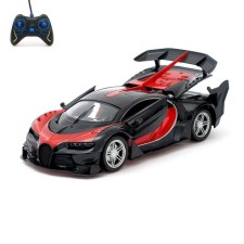 The radio -controlled “shyron” machine, doors open, works from batteries, red color