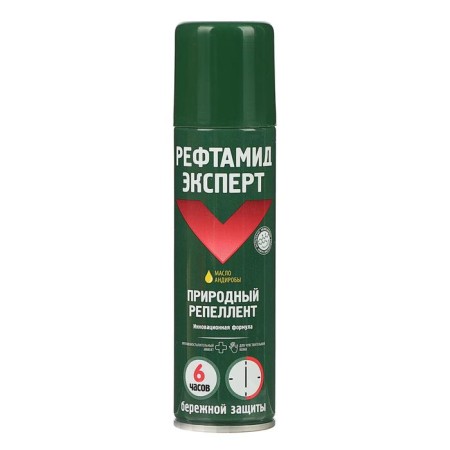 Aerosol repellent from mosquitoes "Refamide" expert, for sensitive skin, 150 ml