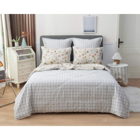 A set with a blanket "Bernadett No. 53", size 150x210 cm, 180x230 cm, 50x70 cm - 2 pcs-3