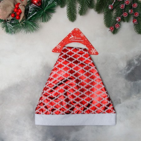 COALP New Year's "SIGZAG mesh" 28x36 cm, red-1