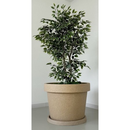 Kashpo for flowers "aura" 75x55 cm, 161 l, color sand granite
