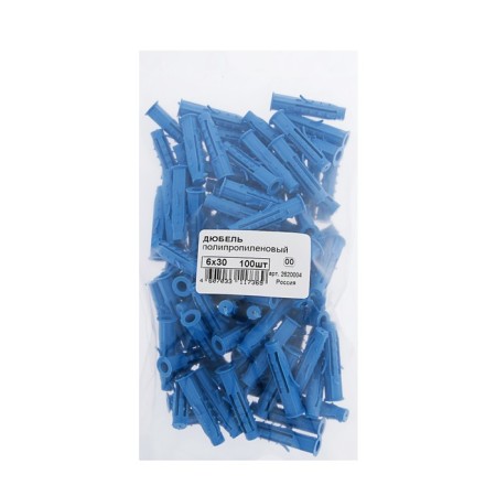 Dowel "Stroybat", type "hedgehog", spacer, polypropylene, 6x30 mm, 100 pcs-3