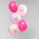 Shar Latex 12 “Happy Birthday. Lightness”, pastel, set 25 pcs., Siren., Rose. Foxing