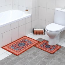 A set of mats for the bathroom and toilet of the Dolyana 