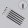 A set of brushes for building and design of nails, flat, 5 pcs, 18 cm, black color