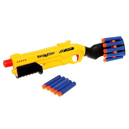 Blaster "shotgun" shoots soft bullets, color mix-11