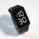 Electronic watch, 3 atm, silicone strap, black