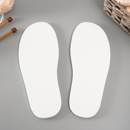 Sole for knitting shoes "Eva" Size "41", thickness 7 (± 0.5) mm, white-1