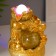 The desktop fountain from the network, the backlight "bag with gold ingots" gold 21x15x12 cm
