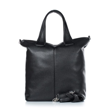 Female bag, artificial leather, 400x360x140 cm, black-1
