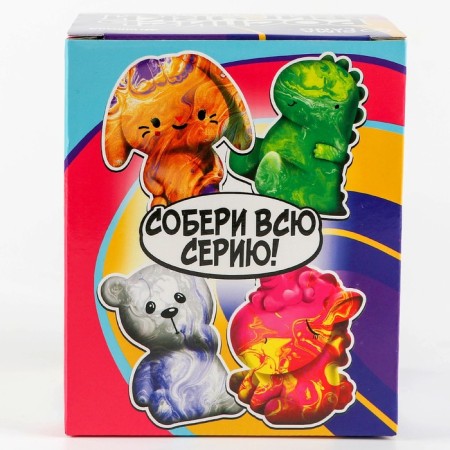 Set for creativity. Drawing by acrylic on the plastic figure "Bear"-7
