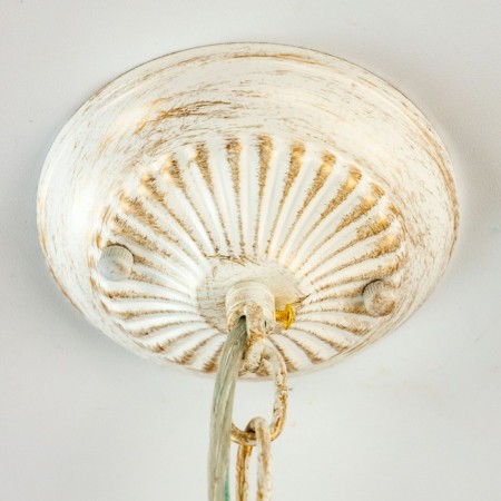Suspended chandelier Citilux "Latur" CL413250, 36x33 cm, 5x75W, e27, white color-8