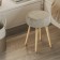 Carter stool, 350 × 350 × 470 mm, book, beige color