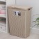 Besnaya basket with a lid "Loft", 50 l, color Latte