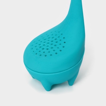 Seitchechko for brewing tea "dinosaur", 14.5 cm, turquoise color-2