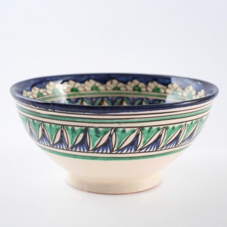 Rishtan ceramics "flowers" 15 cm, small, blue-6