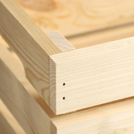 Kashpo - wooden box 30x20x14.5 cm pine-2