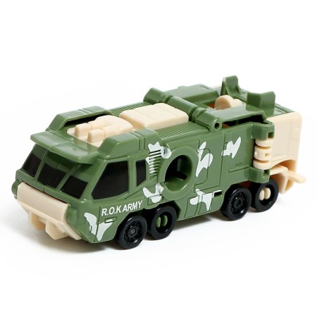 The Military Helicopter robot, transforms, assembled from 3 cars-4
