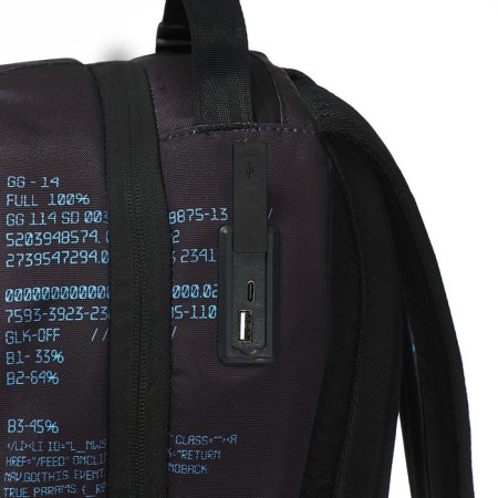 Youth backpack 39 x 30 x 17, ergonomic back, Davente Label 19l, + USB Database 7032443-14