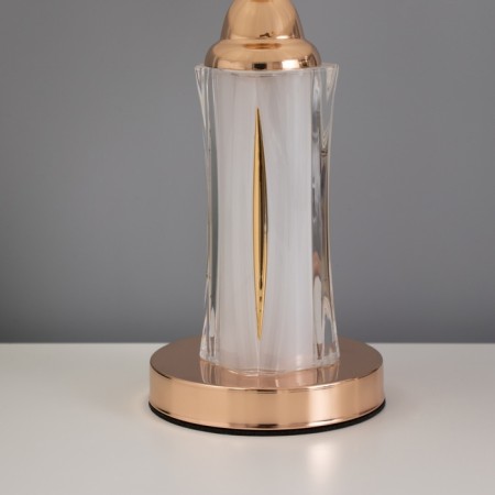 Table lamp "Yasmin" 1x40W E27 1x3W LED gold 25x25x43cm-3