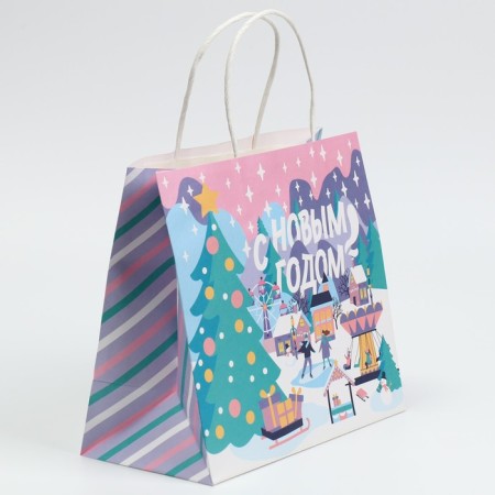 Package Gift Crafts "Miracle with you", 25 x 22 x 12 cm, New Year-1