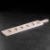 Board for serving with a pen, 6 shots, 41x7x0.8 cm, d = 4 cm, birch