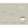 Suspended Ambrella Light, XR92211160, GX53 LED 12 W, white sand, pink gold color