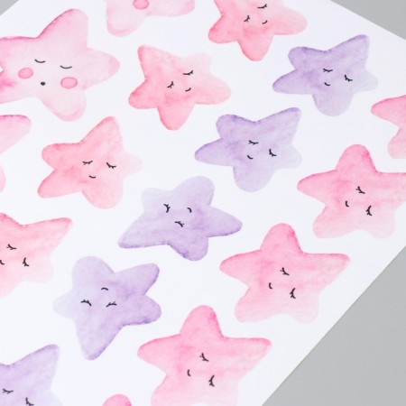 Sticker Plastic Interior color "Sleeping stars" 30x60 cm-2
