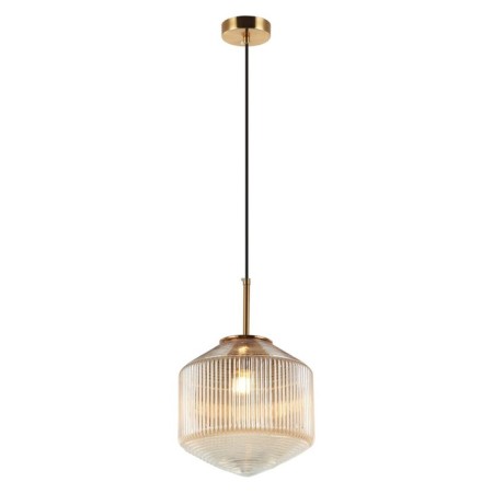 Suspended lamp Elton 1xe27 40W, size 25x25x36-150 cm, bronze color