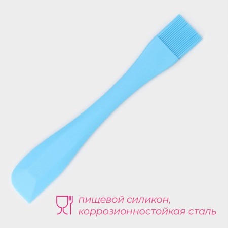 Dulyan brush "Duet", 26 × 4 × 1 cm, blue color-1