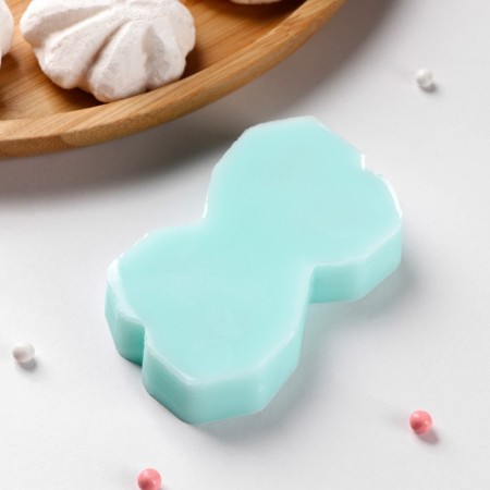 Silicone Mold "Heart - Geometric", 4 × 4 cm, thickness 15 mm, Biryuza color-3