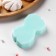 Silicone Mold "Heart - Geometric", 4 × 4 cm, thickness 15 mm, Biryuza color
