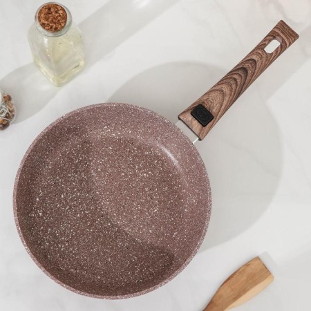 The frying pan “Brownie”, D = 24 cm, anti -stick coating, removable handle, induction-1