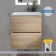 Tumbling under the Uperwood Barsa sink, 50 cm, suspended, white/oak sonom