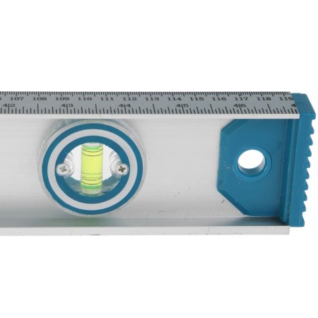 Aluminum level hobbi, skeleton, 3 ampoules, magnet, 120 cm, 1 rotary-3