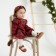 Dress and bandage of crumb I am "cell", height 68-74 cm, red
