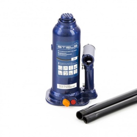 The jack of hydraulic bottle stels 51174, rise 188–363 mm, in the case, 4 tons