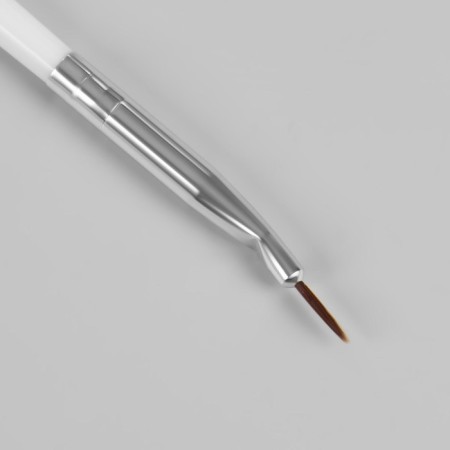 Nail design, bent, point, 17.5 cm, d - 2 × 7 mm, white color-1