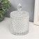 CHACHTOL Glass "Cylinder with rhombics" Transparent 14.5x8.5x8.5 cm
