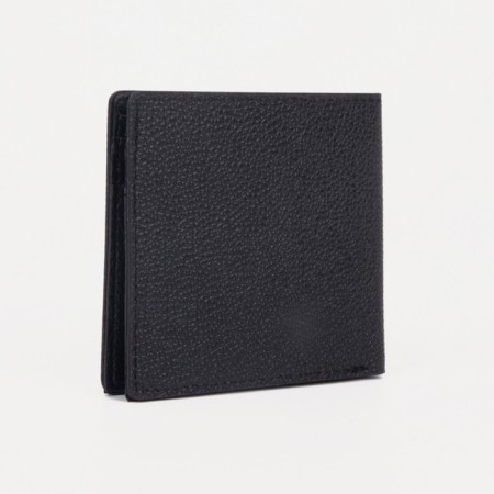 Male purse without fastening, black color-1