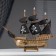 Ship "Whida", 33x8x29 cm, pirate, black sails