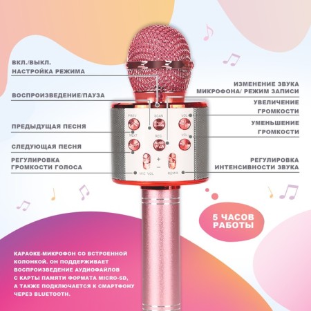 Gamberry set "Bunny": microphone, headphones with ears-4