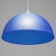 Bayerlux suspension Bayerlux "Wave" E27 15W blue 40x40x18 (+60) cm